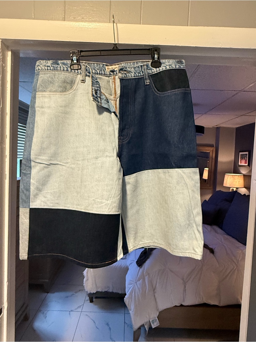 Patchwork Coachtophia Denim Men’s Shorts.